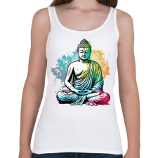 PRINTFASHION Buddha  - Női atléta - Fehér női trikó