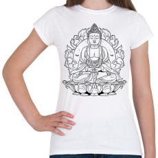 PRINTFASHION buddha - Női póló - Fehér