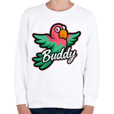 PRINTFASHION Buddy - Gyerek pulóver - Fehér