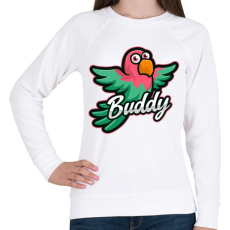 PRINTFASHION Buddy - Női pulóver - Fehér