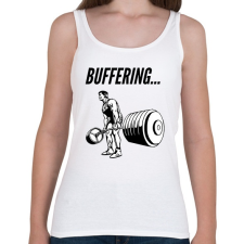 PRINTFASHION Buffering... - Női atléta - Fehér női trikó