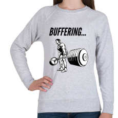 PRINTFASHION Buffering... - Női pulóver - Sport szürke