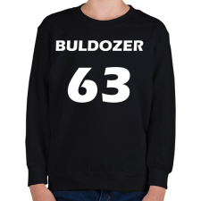 PRINTFASHION BULDOZER 63 Fehér - Gyerek pulóver - Fekete gyerek pulóver, kardigán