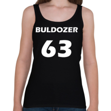 PRINTFASHION BULDOZER 63 Fehér - Női atléta - Fekete