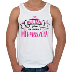 PRINTFASHION Bulizni jöttem - Menyasszon (black) - Férfi atléta - Fehér