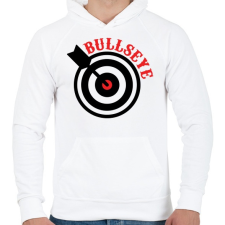 PRINTFASHION Bull - Férfi kapucnis pulóver - Fehér férfi pulóver, kardigán