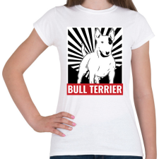 PRINTFASHION Bull Terrier - Női póló - Fehér női póló