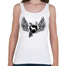 PRINTFASHION Bull terrier wings - Női atléta - Fehér