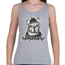 PRINTFASHION bulldog karácsonyt - Női atléta - Sport szürke