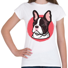 PRINTFASHION Bulldog - Női póló - Fehér