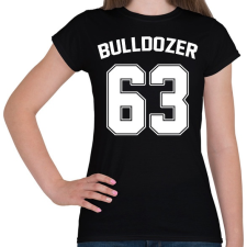 PRINTFASHION Bulldozer 63 - Női póló - Fekete női póló