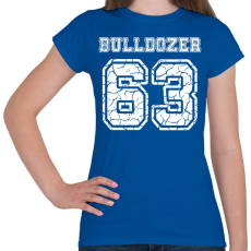 PRINTFASHION Bulldozer - Női póló - Királykék
