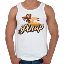 PRINTFASHION Bullet ride - Férfi atléta - Fehér atléta, trikó