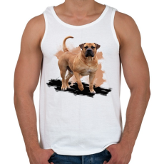 PRINTFASHION Bullmastiff - Férfi atléta - Fehér