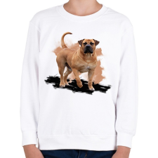 PRINTFASHION Bullmastiff - Gyerek pulóver - Fehér gyerek pulóver, kardigán