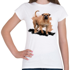PRINTFASHION Bullmastiff - Női póló - Fehér női póló