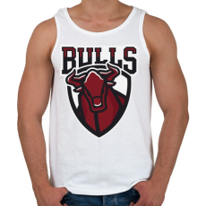 PRINTFASHION Bulls - Férfi atléta - Fehér