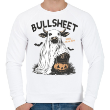 PRINTFASHION Bullsheet - Férfi pulóver - Fehér férfi pulóver, kardigán