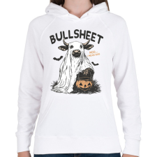 PRINTFASHION Bullsheet - Női kapucnis pulóver - Fehér női pulóver, kardigán