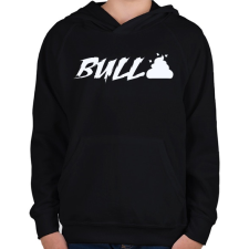 PRINTFASHION Bullshit - Gyerek kapucnis pulóver - Fekete gyerek pulóver, kardigán