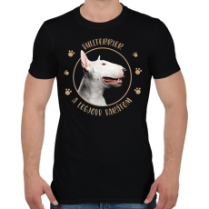 PRINTFASHION Bullterrier - Legjobb barát - Férfi póló - Fekete