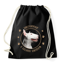 PRINTFASHION Bullterrier - Legjobb barát - Sportzsák, Tornazsák - Fekete tornazsák