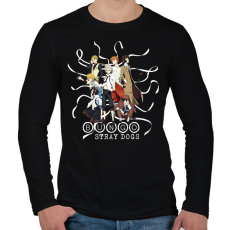 PRINTFASHION Bungo Stray Dogs - Férfi hosszú ujjú póló - Fekete