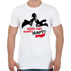 PRINTFASHION Bungo Stray Dogs Wanna fight against gravity? - Férfi póló - Fehér