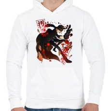 PRINTFASHION Bungou Stray Dogs - Férfi kapucnis pulóver - Fehér