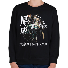PRINTFASHION Bungou Stray Dogs - Gyerek pulóver - Fekete gyerek pulóver, kardigán