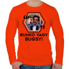 PRINTFASHION Bunkó vagy Bugsy! - Férfi hosszú ujjú póló - Narancs férfi póló