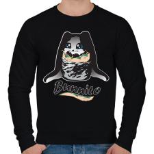 PRINTFASHION bunnito - Férfi pulóver - Fekete férfi pulóver, kardigán