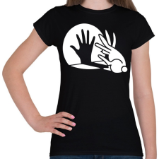 PRINTFASHION BUNNY - Női póló - Fekete női póló