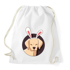 PRINTFASHION Bunnydog - Sportzsák, Tornazsák - Fehér tornazsák