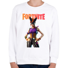 PRINTFASHION Bunnymoon Fortnite - Gyerek pulóver - Fehér
