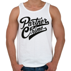 PRINTFASHION Bűntárs - Férfi atléta - Fehér