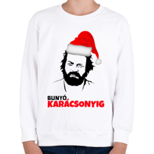 PRINTFASHION BUNYÓ KARÁCSONYIG - Gyerek pulóver - Fehér gyerek pulóver, kardigán