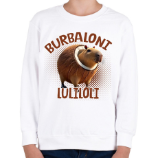 PRINTFASHION Burbaloni Luliloli - Gyerek pulóver - Fehér