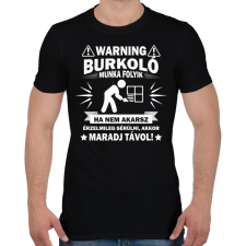 PRINTFASHION Burkoló munka  - Férfi póló - Fekete férfi póló