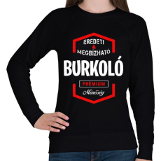 PRINTFASHION Burkoló prémium minőség - Női pulóver - Fekete