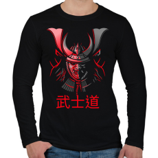 PRINTFASHION Bushido - Férfi hosszú ujjú póló - Fekete