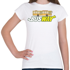 PRINTFASHION Busway - Női póló - Fehér női póló