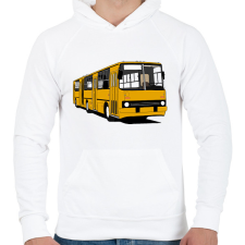 PRINTFASHION Busz - Férfi kapucnis pulóver - Fehér férfi pulóver, kardigán