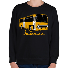 PRINTFASHION busz - Gyerek pulóver - Fekete