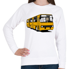 PRINTFASHION Busz - Női pulóver - Fehér női pulóver, kardigán