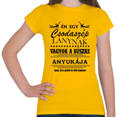 PRINTFASHION Büszke anyuka - Női póló - Sárga