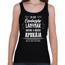 PRINTFASHION Büszke apuka - Lány - Női atléta - Fekete