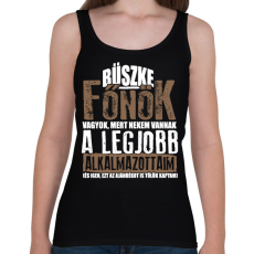 PRINTFASHION Büszke főnök - Női atléta - Fekete