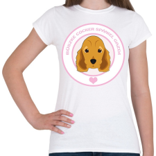 PRINTFASHION Büszke gazdi: Cocker spániel - Női póló - Fehér női póló