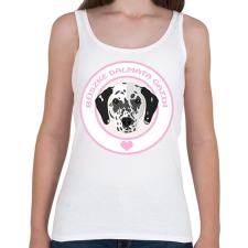 PRINTFASHION Büszke gazdi: Dalmata - Női atléta - Fehér női felső